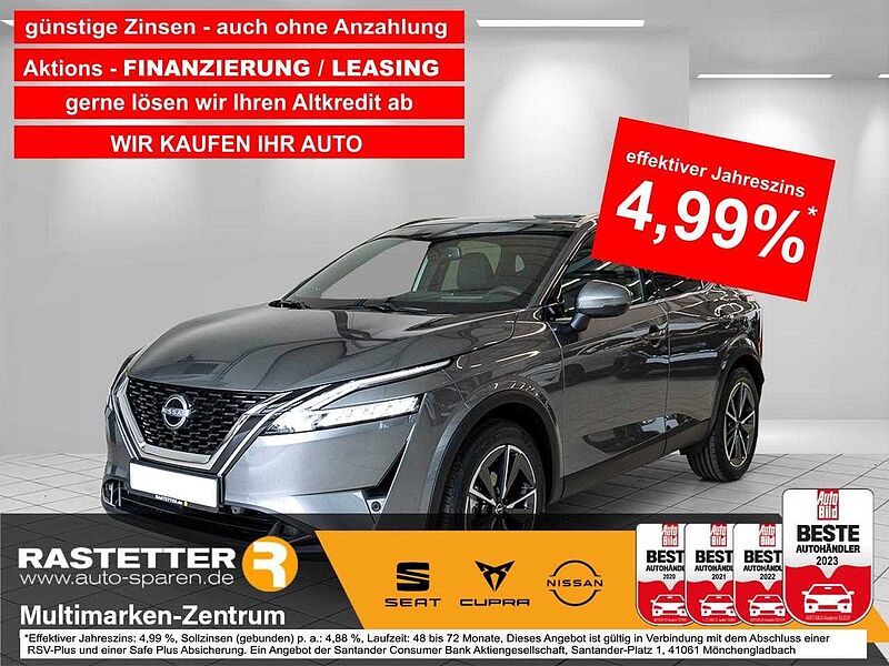 Nissan Qashqai Xtronic 4x4 tekna Pano+BOSE+ProPILOT+HUD+19Z+eHeckkl+Matrix+Navi+ACC+360