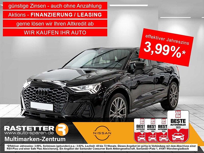 Audi Q3 Sportback TFSI S line Leder+AHK+20Z+ACC+360+virtCP+ParkAss+MMI+SHZ+eHeckkl