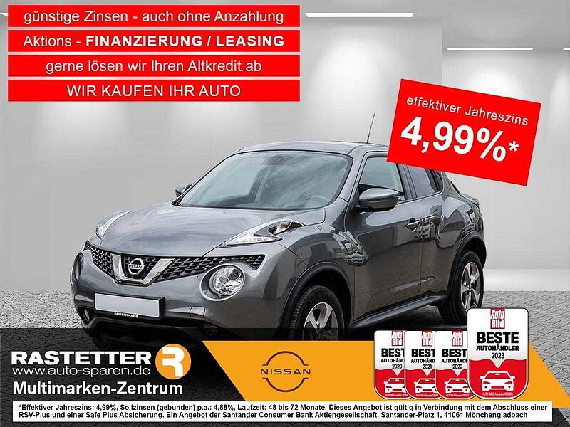 Nissan Juke 1.6 n-connecta Navi+Kamera+Privacy+Teilled+Winter+Klimaaut+iKey+LMF+Temp