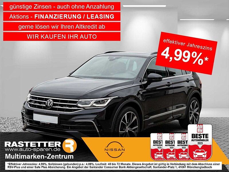 Volkswagen Tiguan TDI DSG R-Line Leder+PanoSD+AHK+Matrix+Navi+360+ParkAss+IQ. Drive+eHeckkl+Memo