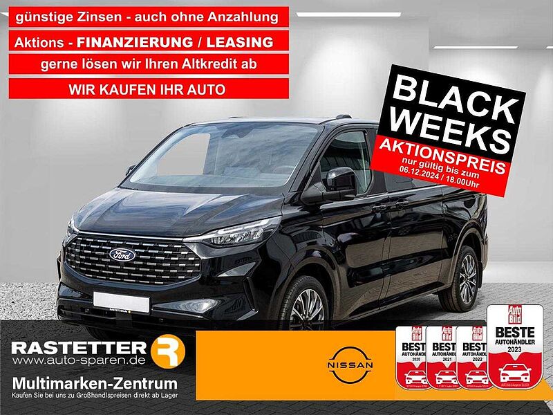 Ford Tourneo Custom L2 Titanium X 8S 5Jahre+Leder+Navi+19Z+virtCP+ACC+360+3Zonen+SHZ