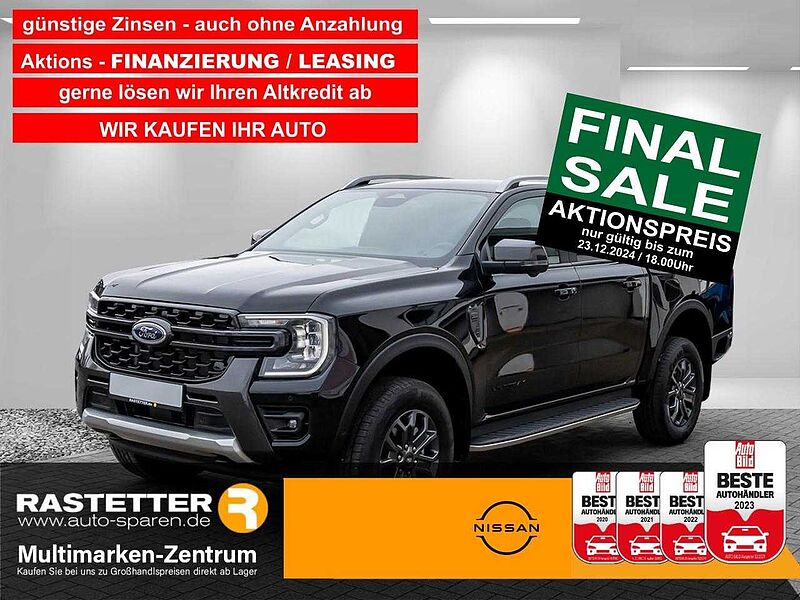 Ford Ranger DK Wildtrak 5Jahre+Rollo+AHK+Leder+B&O+Tech71+Navi+virtCP+iACC+360+ParkAss