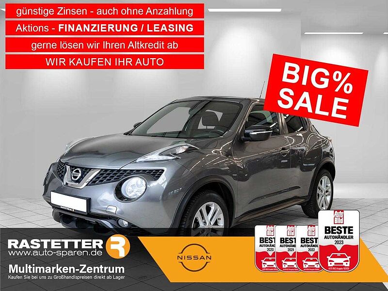 Nissan Juke dCi acenta Navi+Kamera+SHZ+Privacy+Klimaaut+LMF+DAB+Temp+Nebel+Bluet